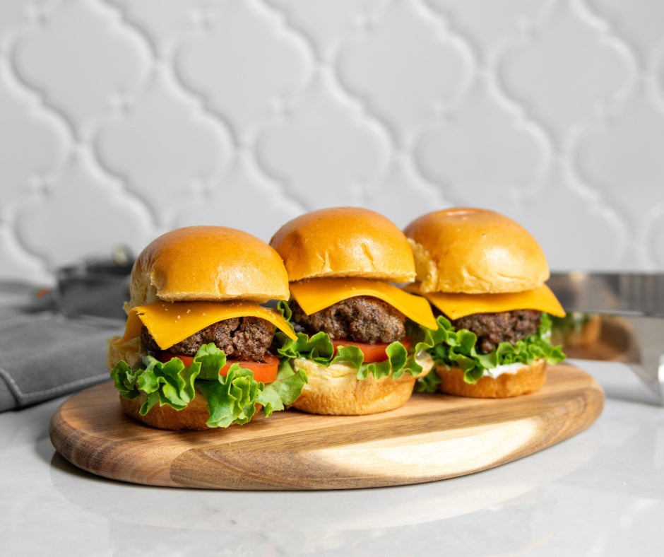 Smoked Peppercorn Beef Burgers