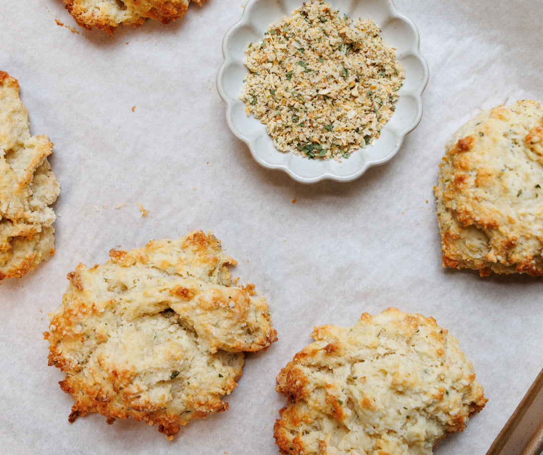 Savory Onion & Garlic Drop Biscuits