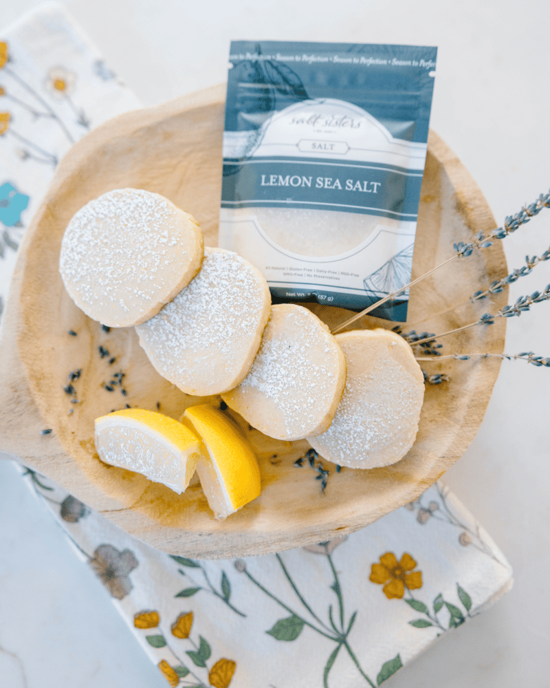 Lemon Sea Salt Shortbread Cookies 