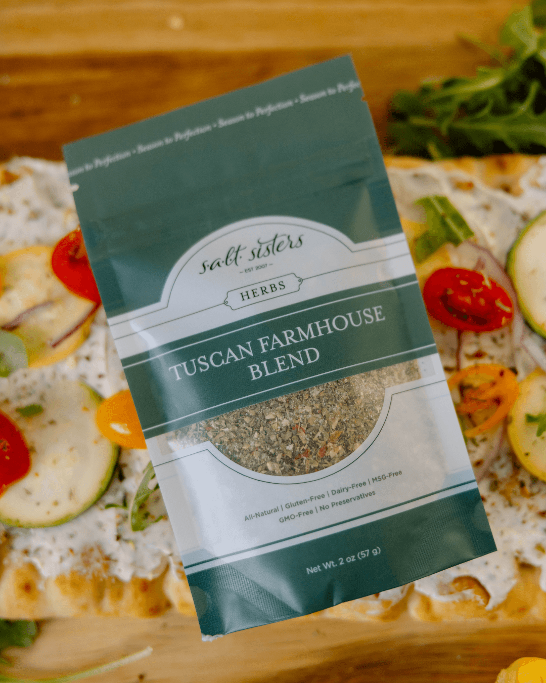 Tuscan Farmhouse Veggie Flatbread
