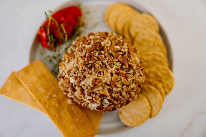 Roasted Red Pepper & Thyme Cheeseball