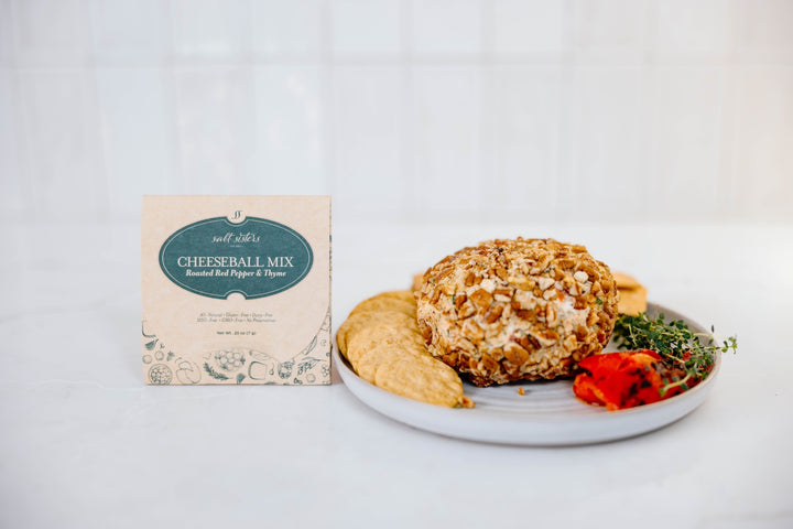 Roasted Red Pepper & Thyme Cheeseball