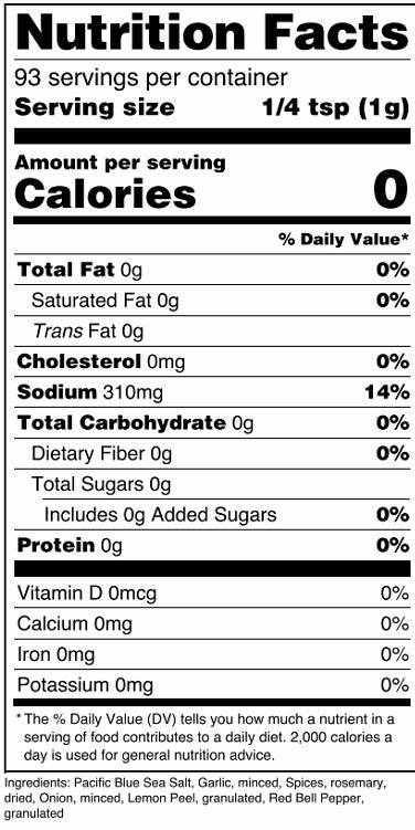 193-CP12 - Lemon Rosemary Garlic Salt (Wholesale)